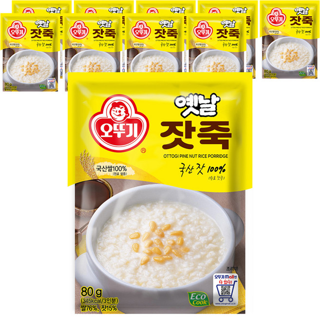 오뚜기 잣죽, 80g, 10개