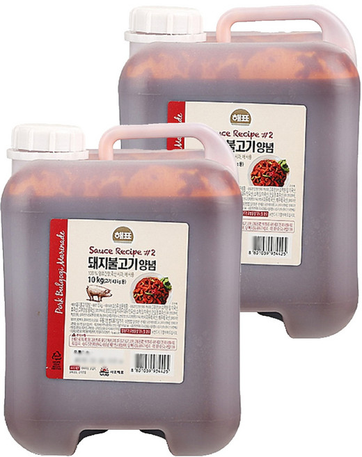 사조해표 돼지불고기양념, 10kg, 2개