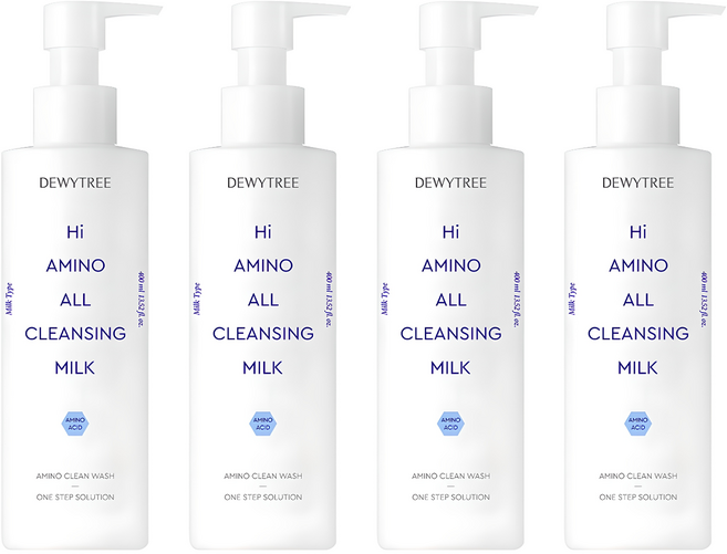 듀이트리 하이 아미노 올 클렌징 대용량 밀크, 400ml, 4개