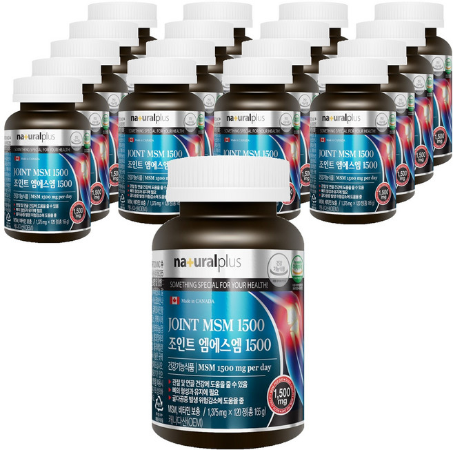 내츄럴플러스 조인트 엠에스엠 1500, 120정, 18개