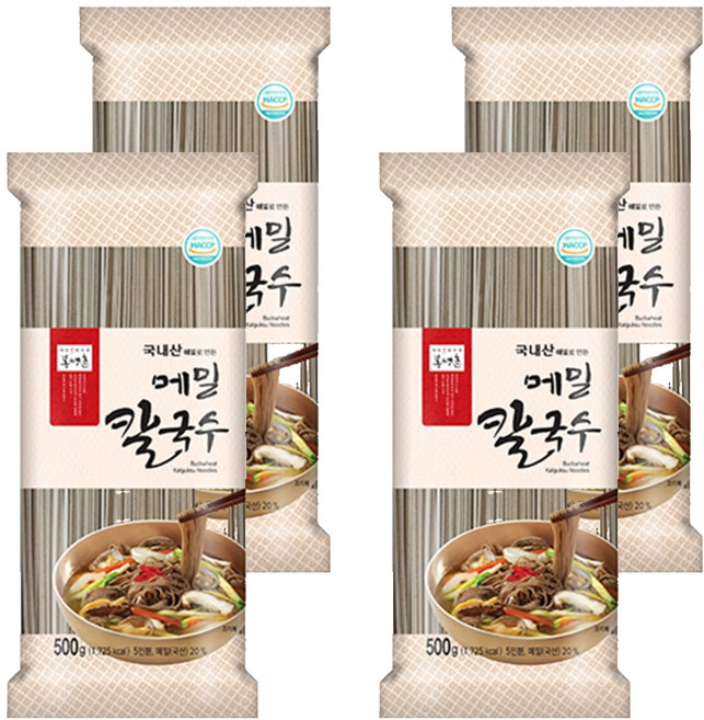 봉평촌 메밀칼국수, 500g, 4개
