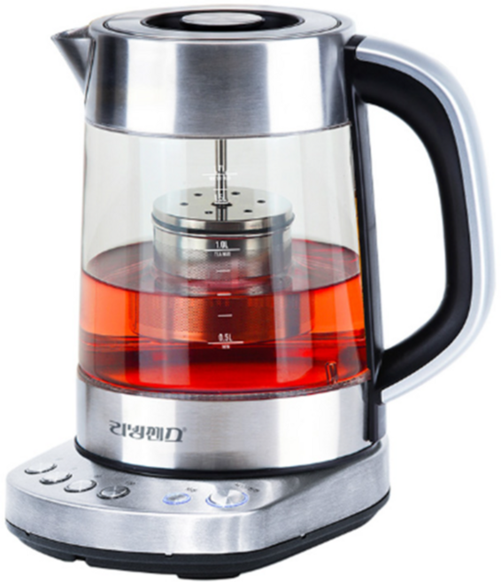 리빙센스 리젠 버튼식 무선 티포트 1.7L, LS-1733T