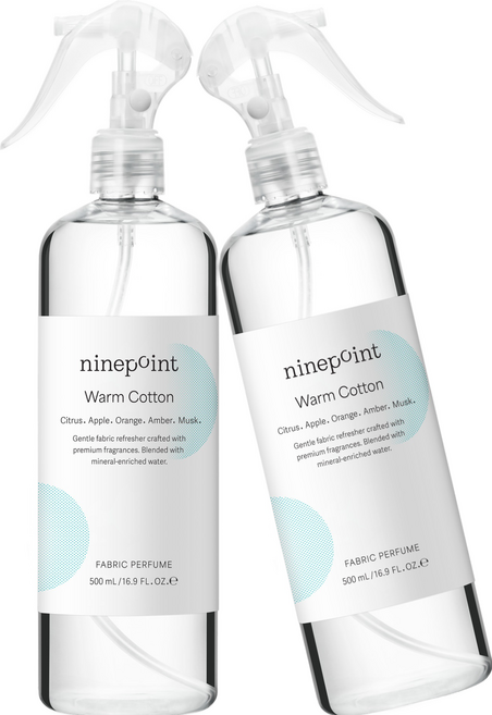 나인포인트 섬유향수, 웜코튼, 500ml, 2개