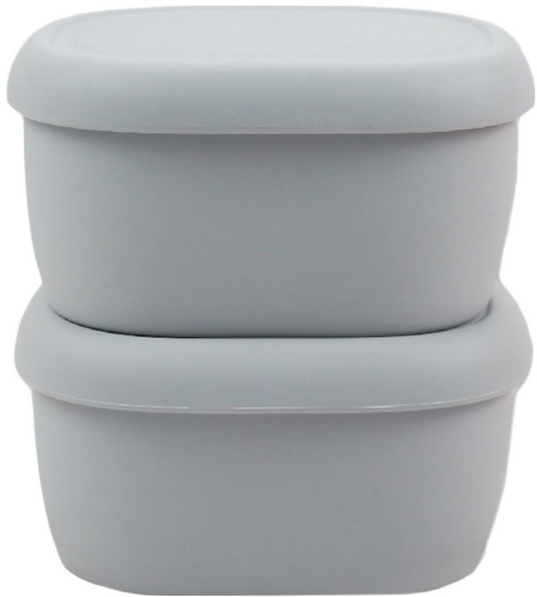 SiliPot 韓國鉑金矽膠冰溫嚐鮮盒 M 330ml, 冷灰色, 1組