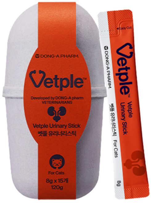 벳플 동아제약 고양이 영양제, 15회분, 유리너리+결석, 1개