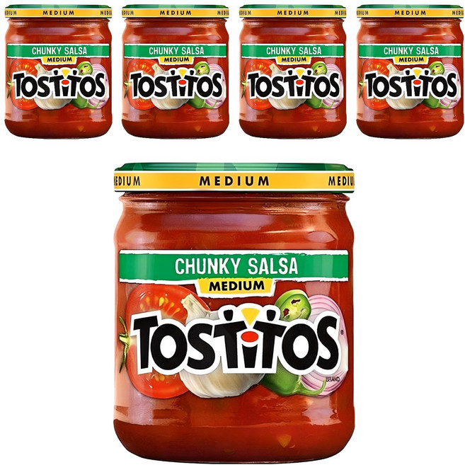 TOSTITOS 莎莎醬 中辣, 439.4g, 5個