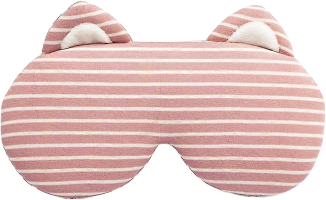 aibo 日系天竺棉 長效草本香薰熱敷蒸氣眼罩 透氣吸汗 舒緩疲勞 可調溫定時, USB-19N1, 粉色, 1個