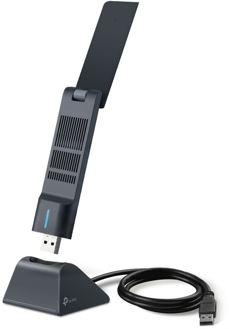 티피링크 AXE5400 하이 게인 Wi-Fi 6E USB 어댑터 무선 랜카드, Archer TXE70UH, 1개