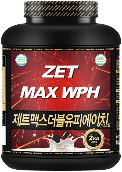 제트리션 제트맥스WPH 쿠키앤크림, 2kg, 1개