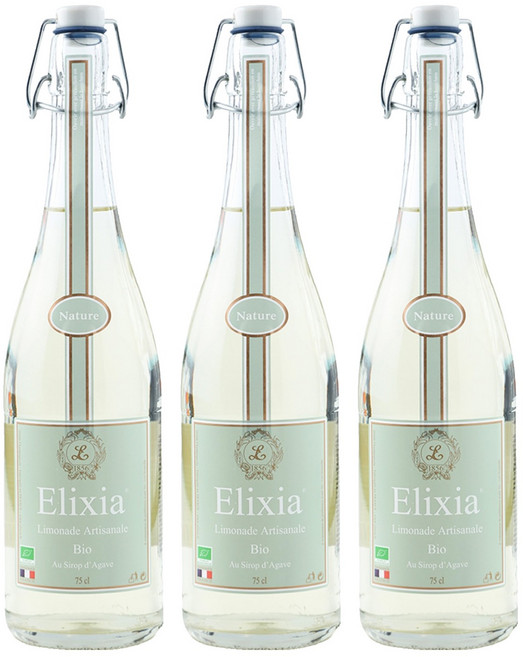 엘릭시아 유기농 레몬 탄산음료, 750ml, 3개