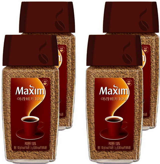 맥심 아라비카100 원두커피믹스 병, 100g, 1개입, 4개