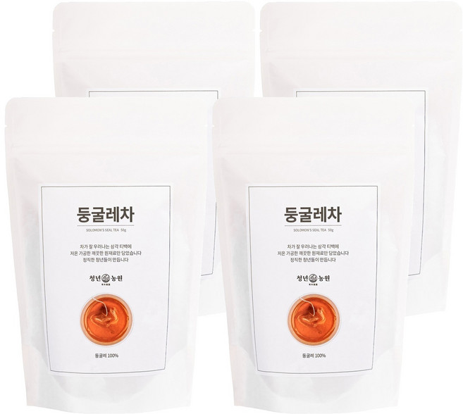 청년농원 둥굴레차, 1g, 50개입, 4개