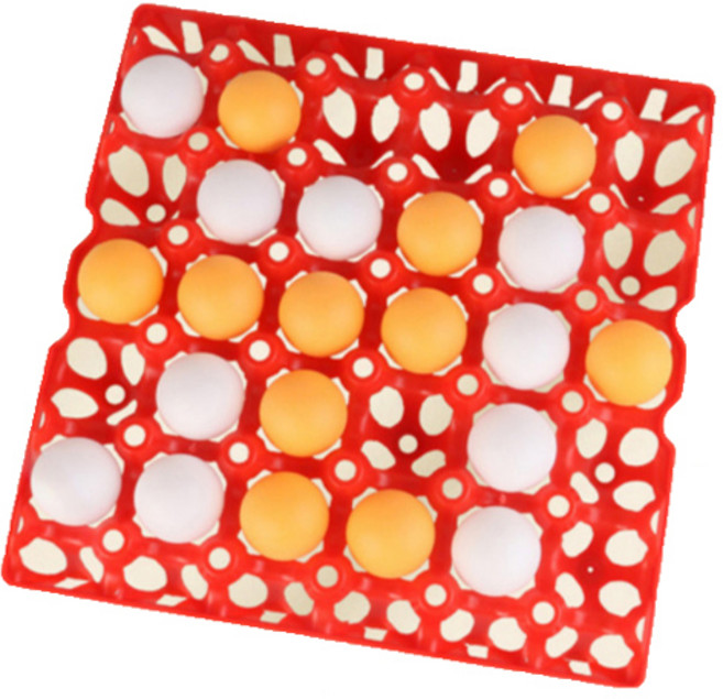 블체 탁구공 빙고 게임판 + 공 2종 x 15p 세트, 혼합색상, 1세트