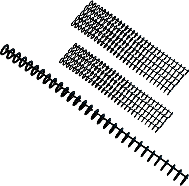 무아누 30공 바인더 루즈링, 블랙, 10개, 12mm