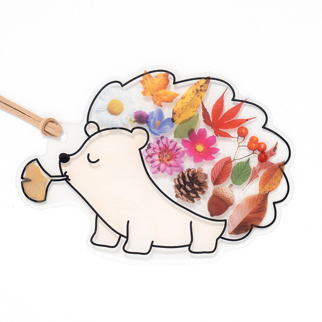 민화샵 가을 책갈피 만들기 S250031A, 20개, 고슴도치