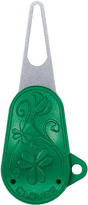 Clover 可樂牌 穿線器 ABS樹脂材質 日本產, 銀色 + 綠色, 1個