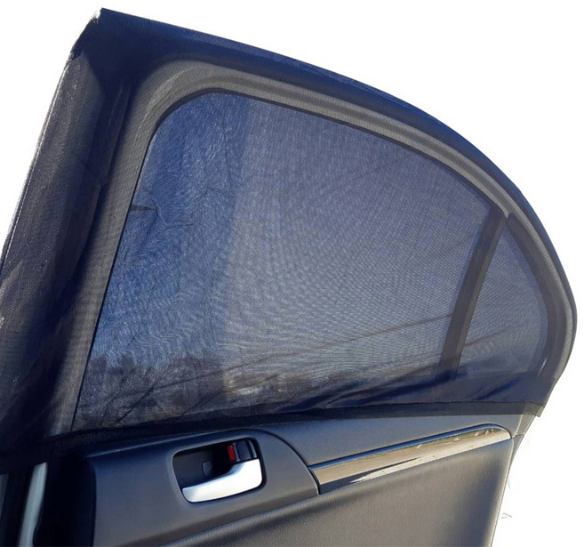 SiNYi 新翊 車窗高彈力防蚊帳 2入組 通用型, 黑色