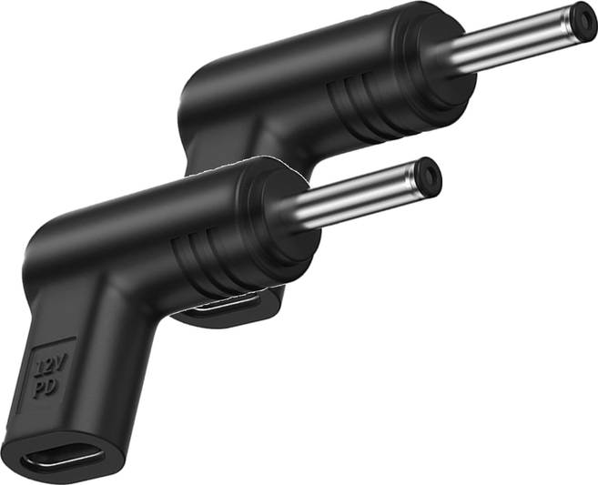 UniSync Type-C母轉DC公PD誘騙轉接頭 12V 4.0*1.7mm, 單一商品, 2個