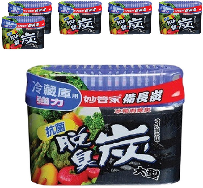 妙管家 冰箱消臭炭 冷藏庫專用, 300g, 6盒