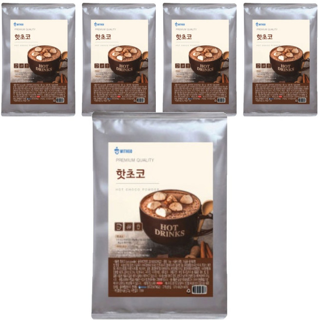 위드고 핫초코 파우더, 900g, 1개입, 5개