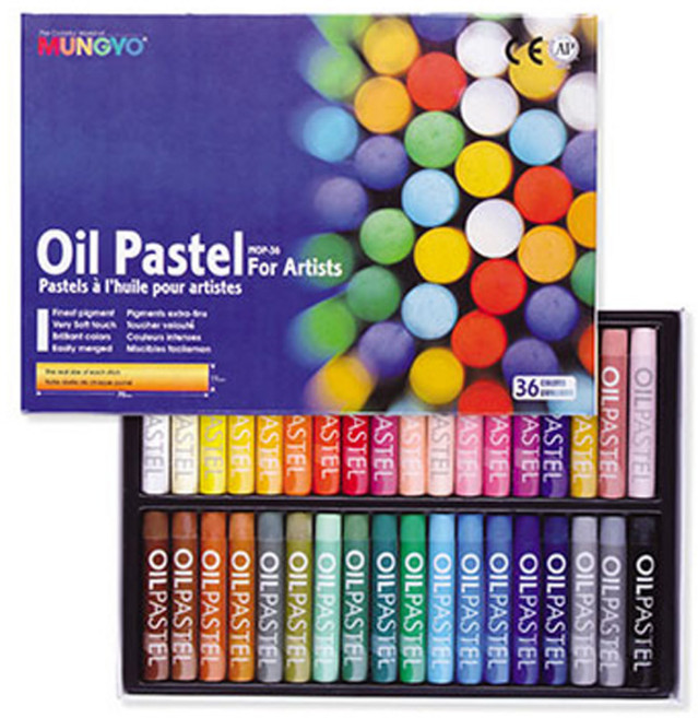 문교 오일 파스텔 지함 MOP-36, 36색, 1세트