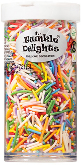 퀄리티스프링클 레인보우 스프링클 막대형, 1개, 63g