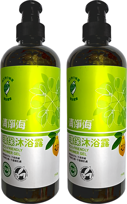 清淨海 環保沐浴露, 750g, 2瓶