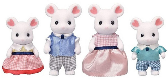 EPOCH Sylvanian Families 森林家族 棉花糖鼠家庭組 EP14630 3歲以上, 1組