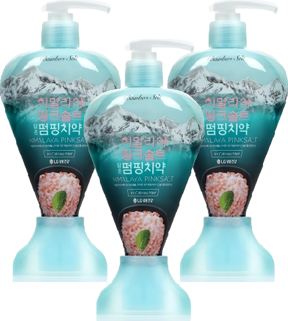 히말라야핑크솔트 담은 펌핑치약 아이스카밍민트, 285g, 3개