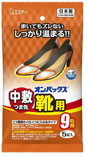 Onpax 高跟鞋前端用暖暖貼 5片, 1盒