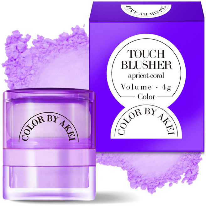 아케이 퍼프 컬러 터치 블러셔 4g, 베리라벤더, 1개