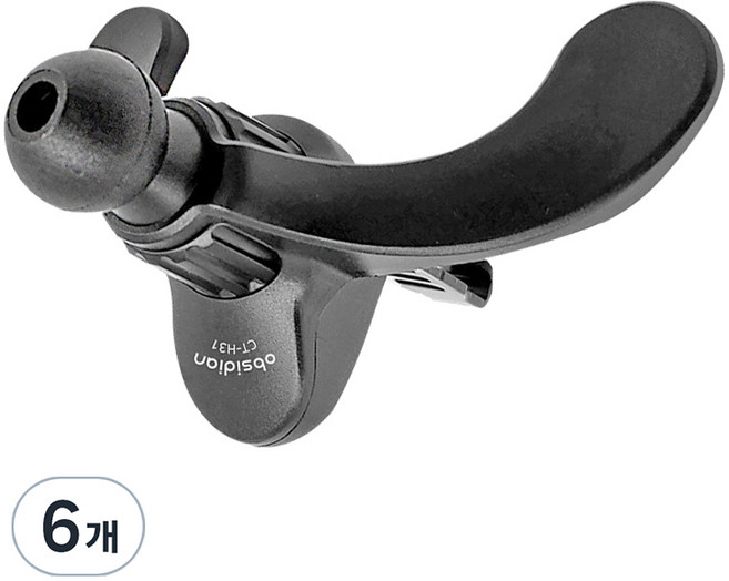 옵시디언 차량용 후크형 3점 원형 송풍구 거치대 마운트 CT-H31, 6개