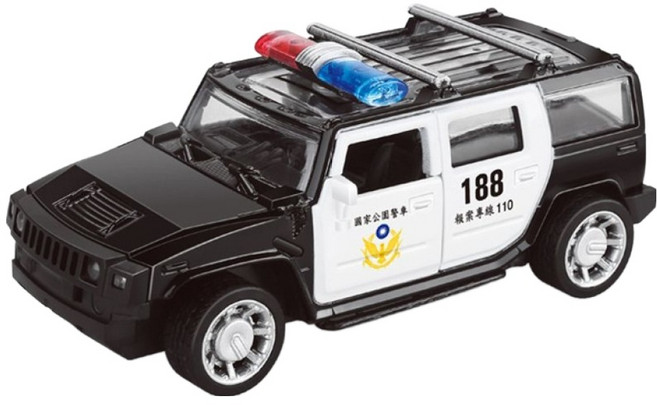 love color 樂彩森林 聲光迴力警務用車, 公園警車, 1個