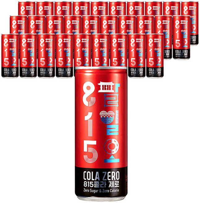 웅진식품 815콜라 제로 음료, 250ml, 90개