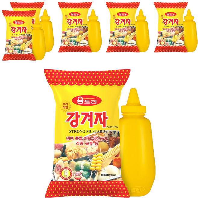 움트리 프리미엄 강겨자, 6개, 500g