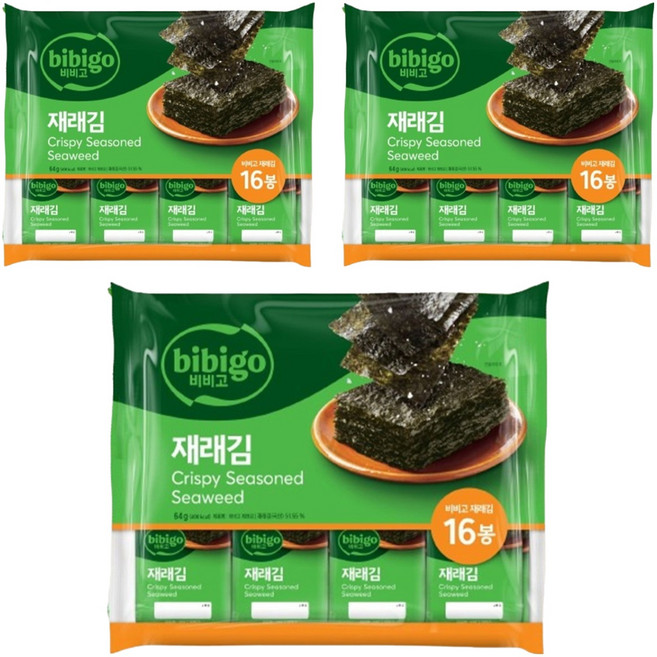 CJ제일제당 명가 재래김, 64g, 3個