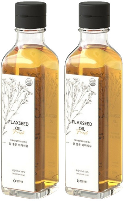 청양식품 참 좋은 아마씨유, 180ml, 2개