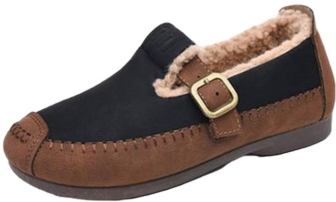 알로데 여성용 버클 투톤 모카신