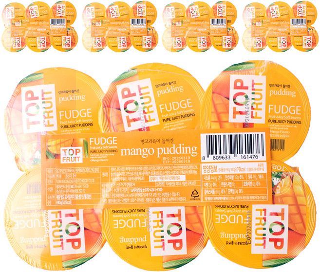 Top Flute 芒果布丁 6入, 5個, 690g