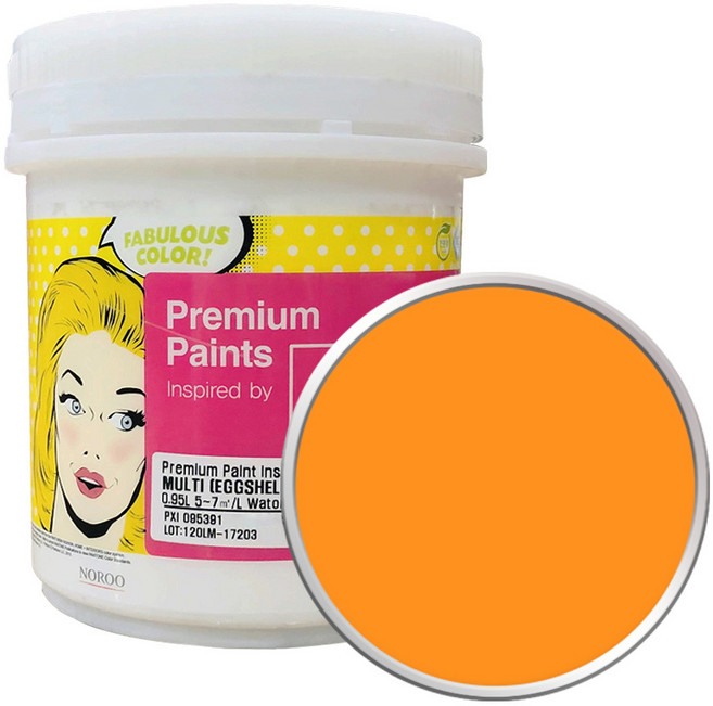 PANTONE 멀티 페인트 15-1164, BrightMarigold, 1L, 1개