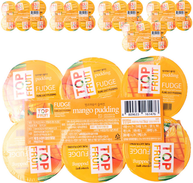 Top Flute 芒果布丁 6入, 6個, 690g