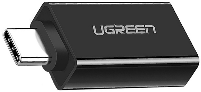 UGREEN 綠聯 USB 3.1 Type-C-USB 3.0高速轉接頭, 28mm, 深邃黑, 1個