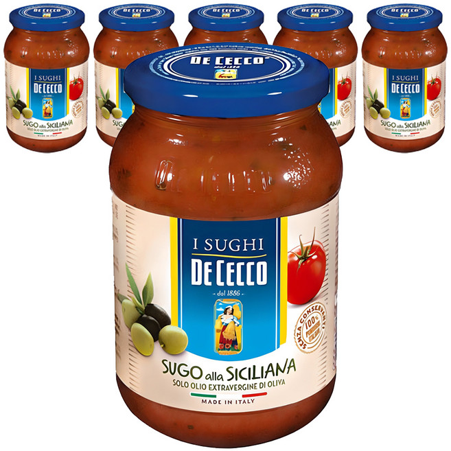 DE CECCO 得科 西西里義大利麵醬, 400g, 6個
