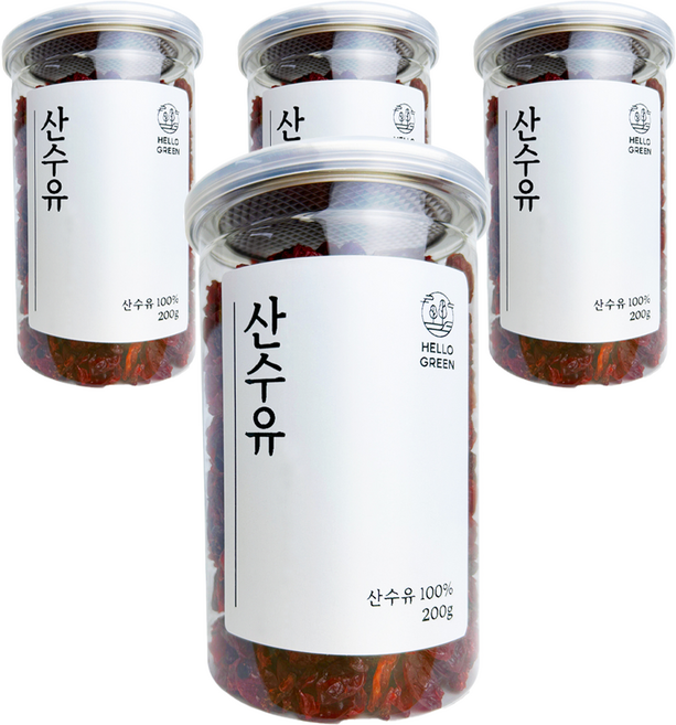 헬로우그린 건조 산수유, 200g, 4개