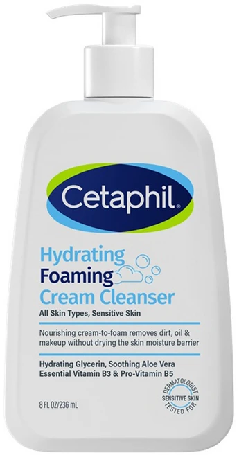 세타필 하이드레이팅 포밍 크림 클렌저, 236ml, 1개 - 쿠팡