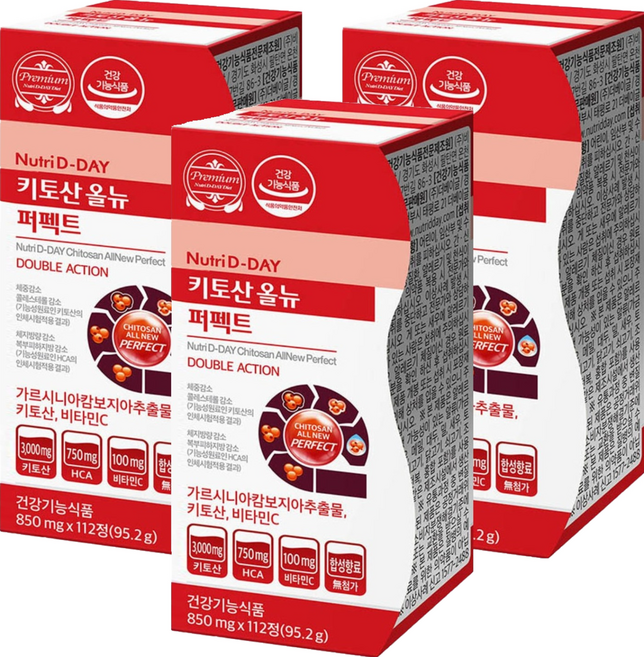 뉴트리디데이 키토산 올 뉴 퍼펙트, 112정, 3개