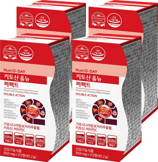 뉴트리디데이 키토산 올뉴 퍼펙트, 112정, 4개