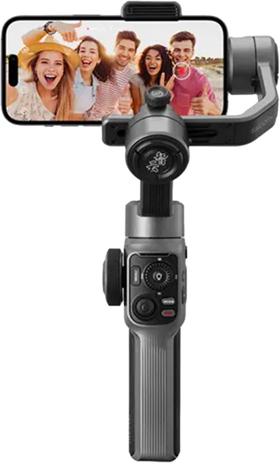 ZHIYUN 智雲 SMOOTH 5S 手機雲台 配備觸控螢幕 8 小時長效續航 內建雙色溫補光燈, SM118, 1個, 黑色