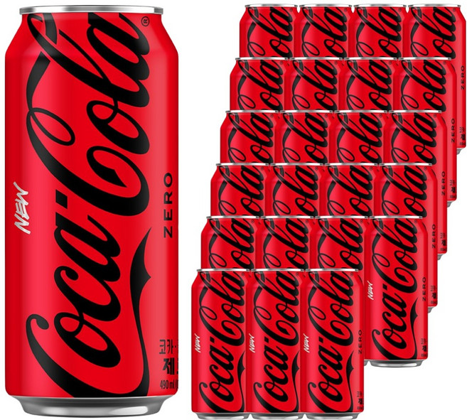코카콜라 제로, 490ml, 24개