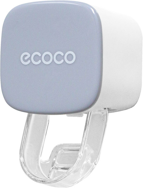 ecoco 루아디 치약 짜개 디스펜서 무타공, 1개, 그레이